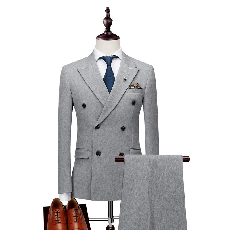British Double Breasted Three-Piece Suit
