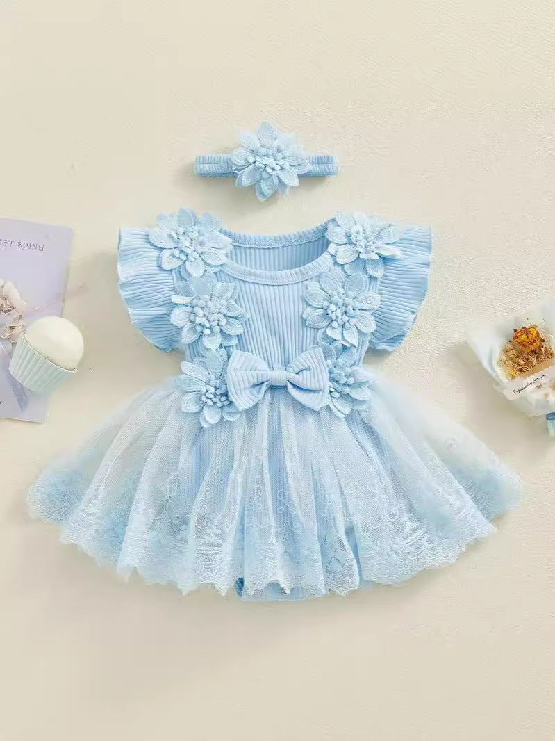 Short Sleeve Romper Dress