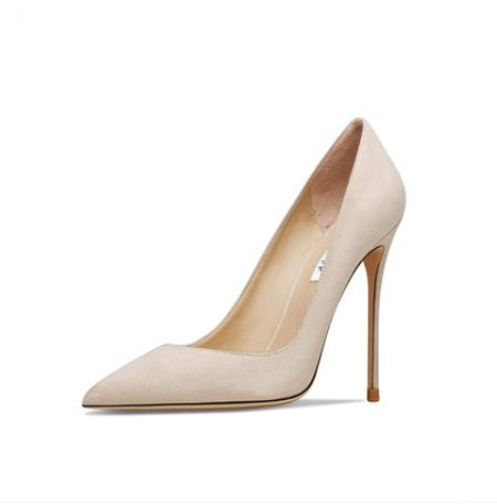 Suede Stiletto High Heels