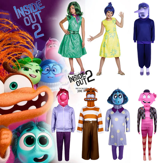 Inside Out 2 Cosplay  Anime Cartoon Character Joy Anxiety Costume