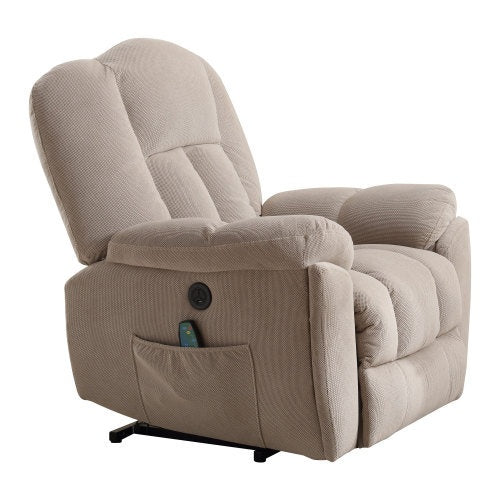 Power Lift Recliner Chair Recliners with Heat And Massage, Infinite Position, Side Pocket and USB Charge Port