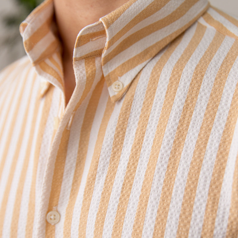 Striped Seersucker Button Down
