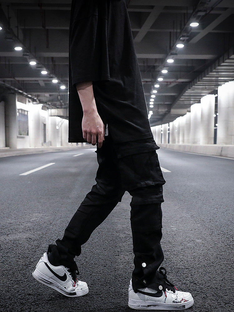 Three-dimensional Tailoring Breasted Jeans With Ankle Buttons