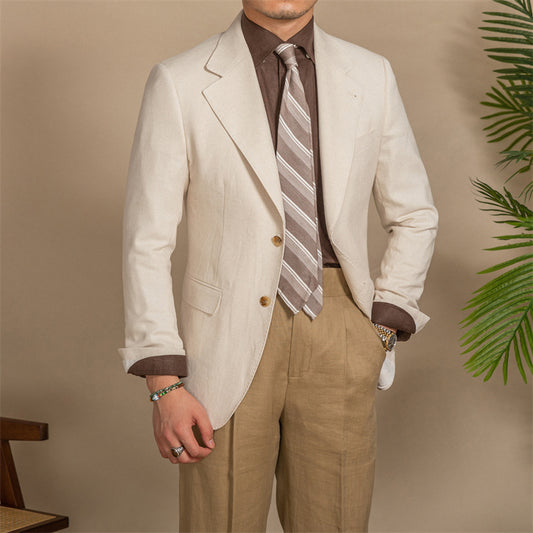 Breathable Retro Half Lining Blazer