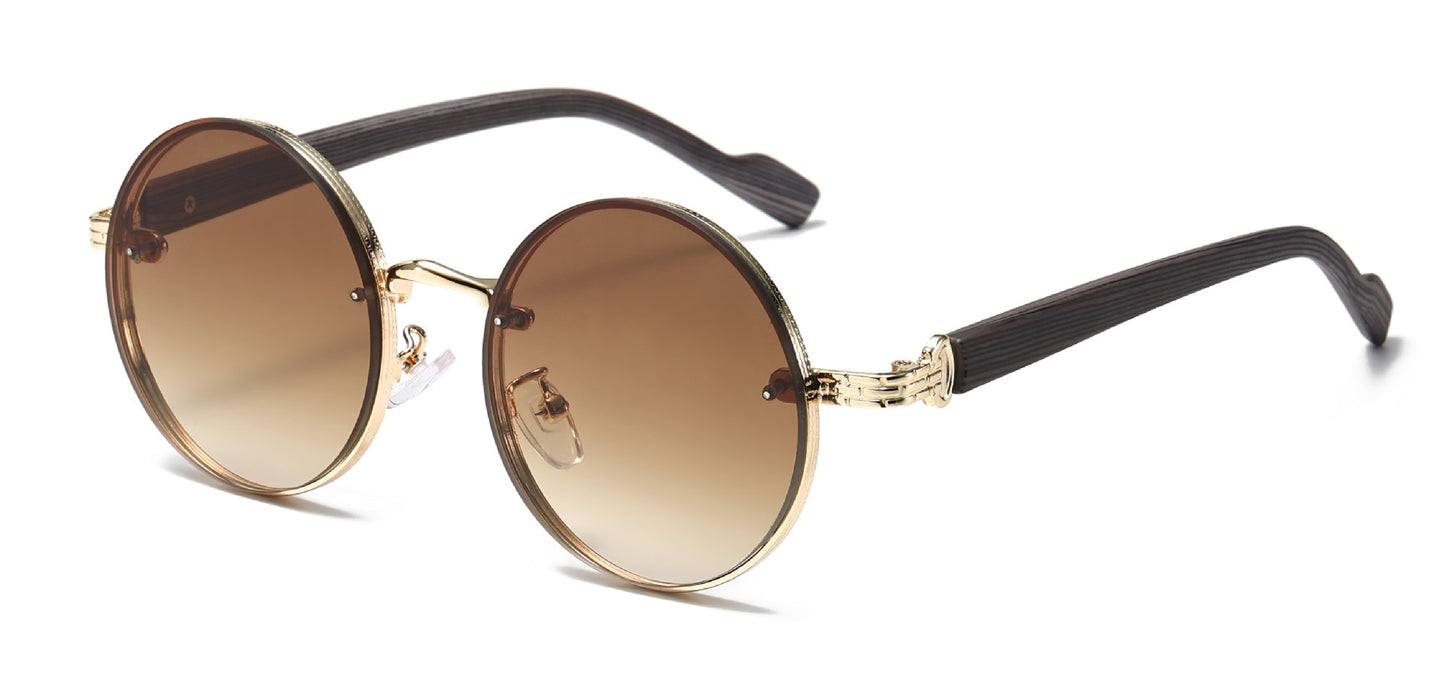 Metal Round Frame Sunglasses