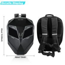 Luminous Eyes LED Screen Motorcycle Travel Backpack