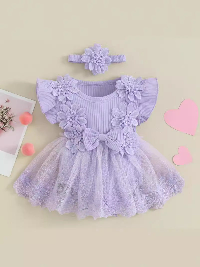 Short Sleeve Romper Dress