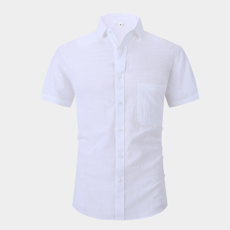 Linen Half Sleeve Button Down