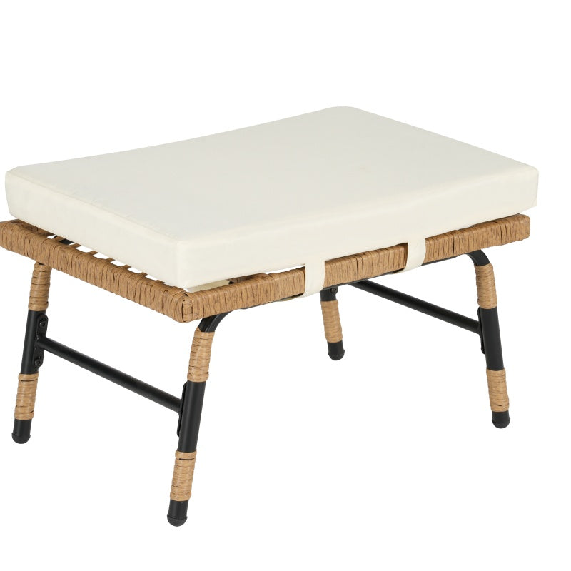 Indoor And Outdoor Willow Rattan Oversized Egg Chair with Footstool And Thick Cushion