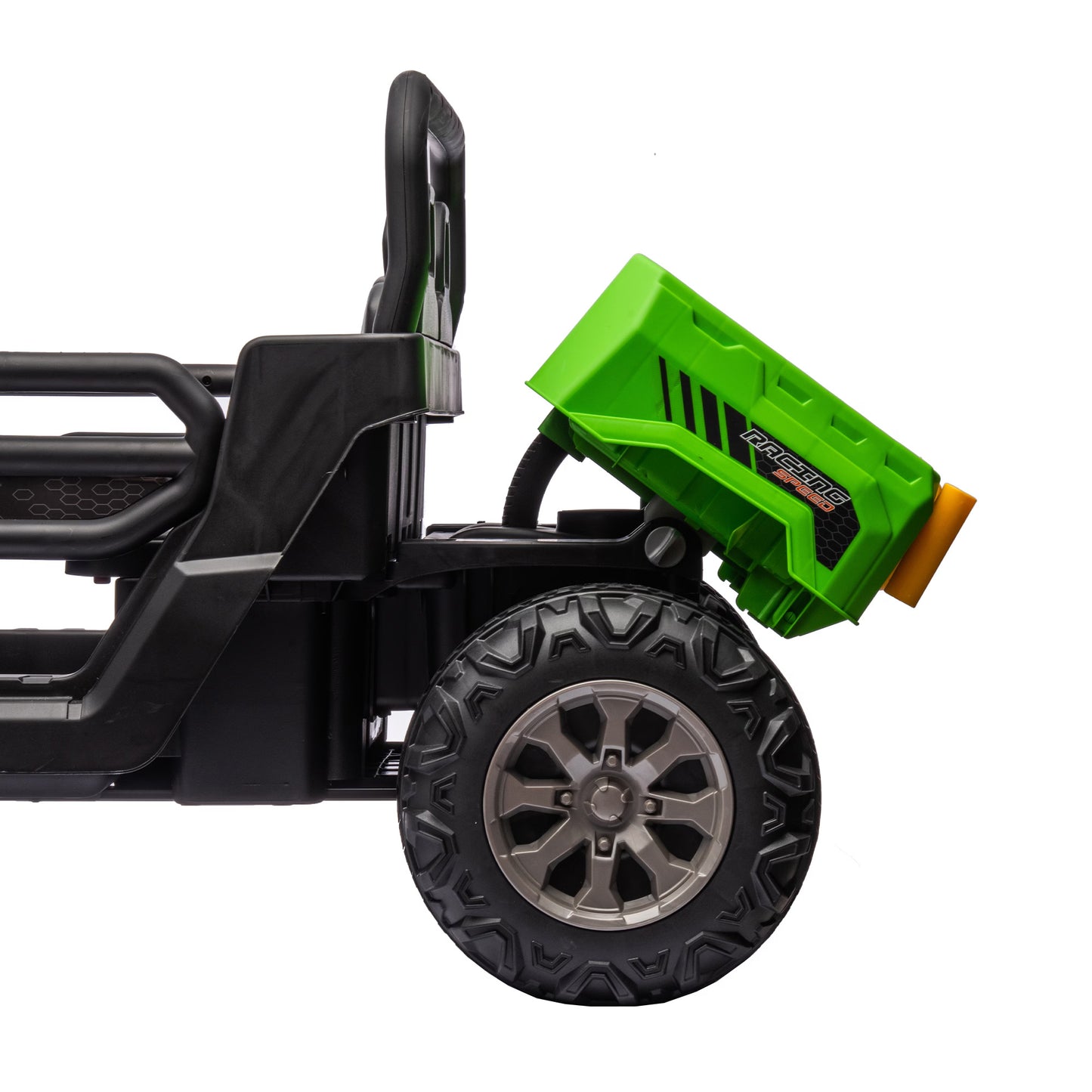 24V Ride On Dump Truck - 2 Seater Kids UTV with Electric Dump Bed - Green