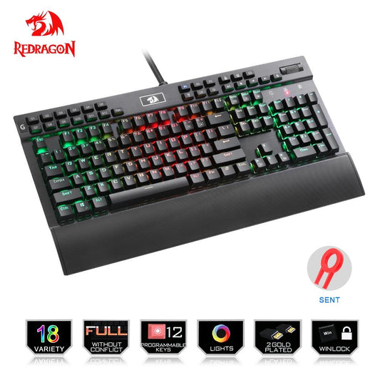 Redragon Professional Gaming Mechanical Wired Keyboard