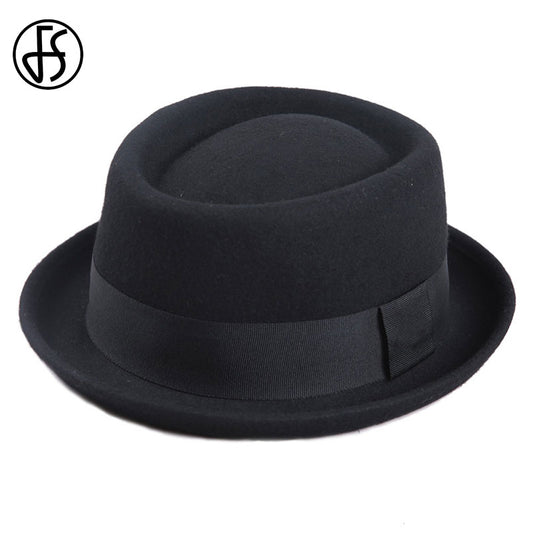 Pork Pie Wool Felt Trilby Fedora