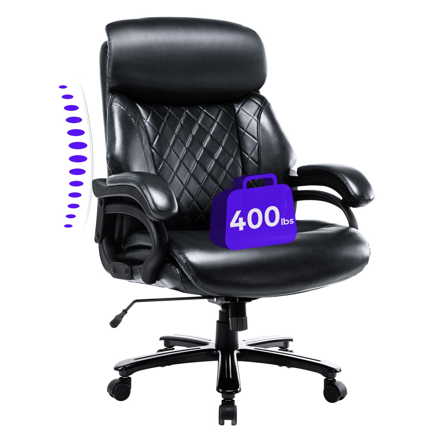 Tall Office Chair - 400lbs Heavy-duty Administrative Desk Chair