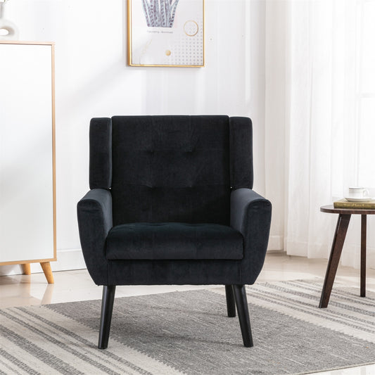 Soft Velvet Ergonomic Accent Chair