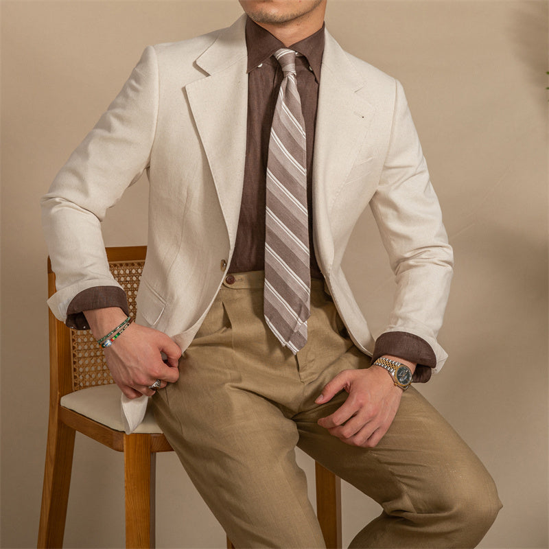Breathable Retro Half Lining Blazer