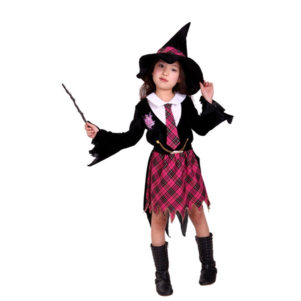 Witch Halloween Costume Cosplay Outfit Sz 5-9 years