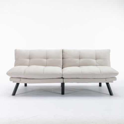 Convertible Folding Modern Sofa Bed - Cream