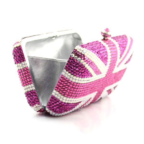 Union Jack Crystal Clutch