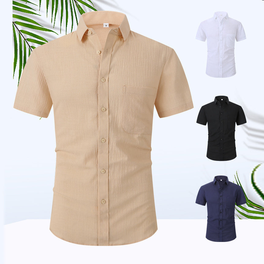 Linen Half Sleeve Button Down