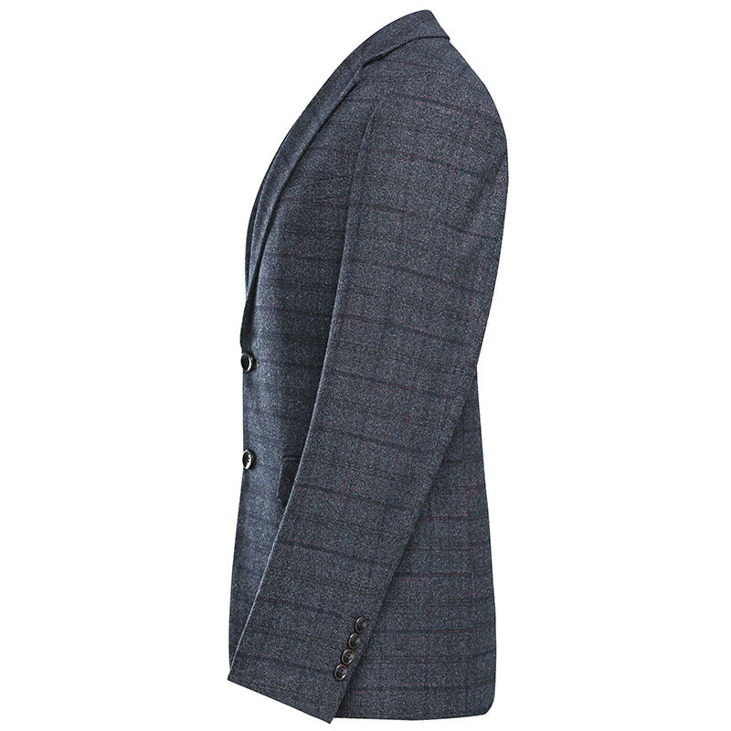 Two Button Plaid Blazer
