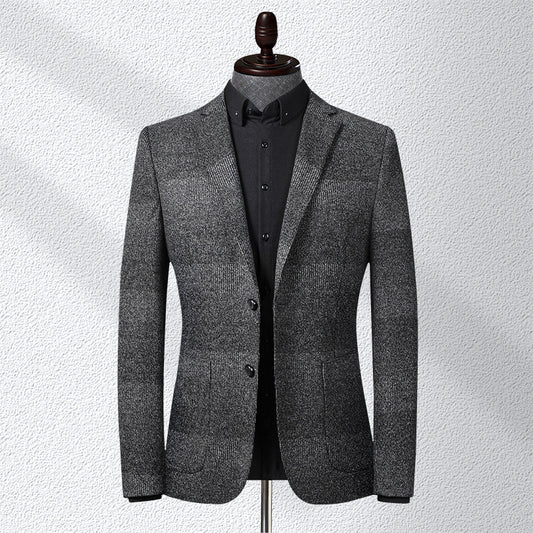 Horizontal Stripe Two Tone Blazer