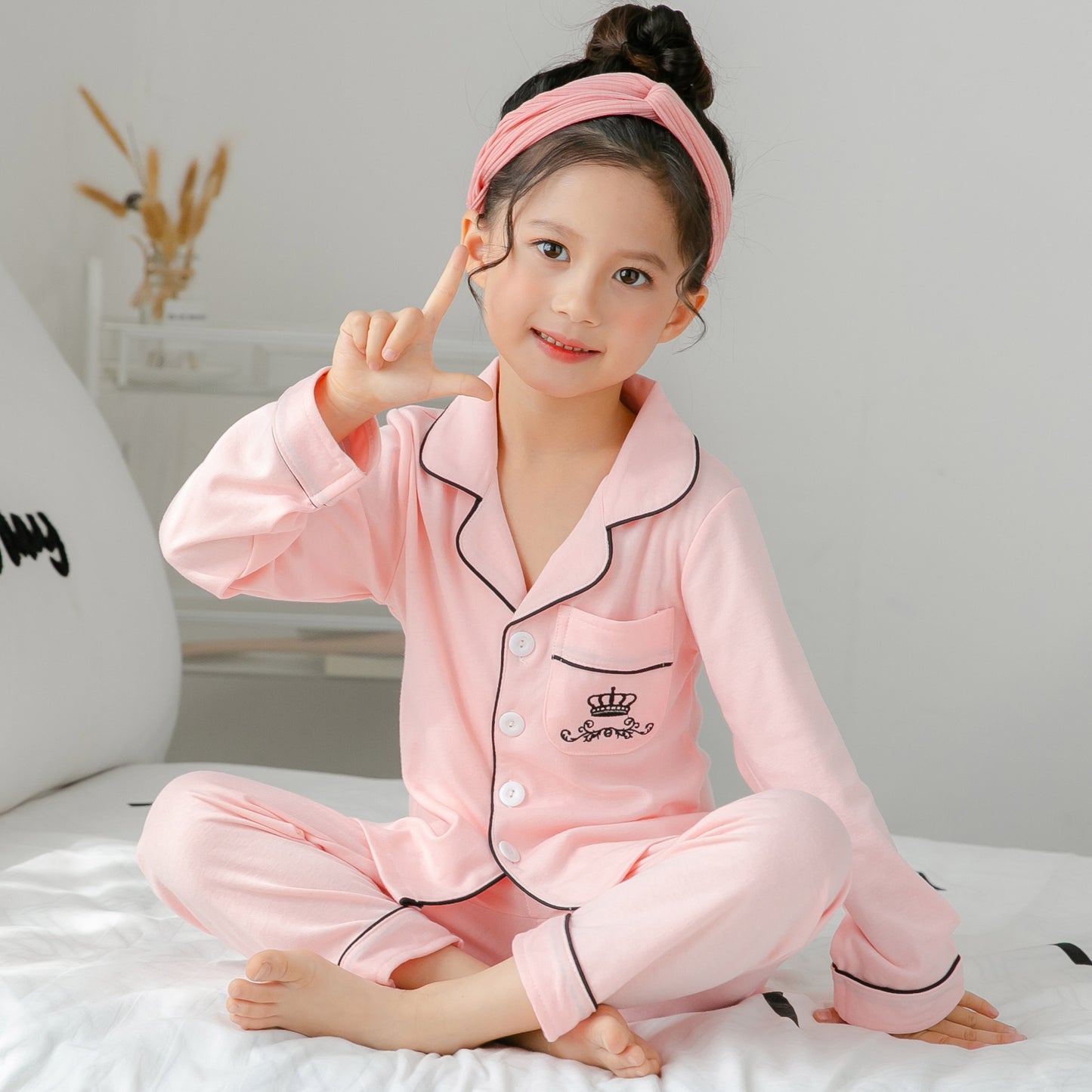 Cotton Girls Pajamas Sets