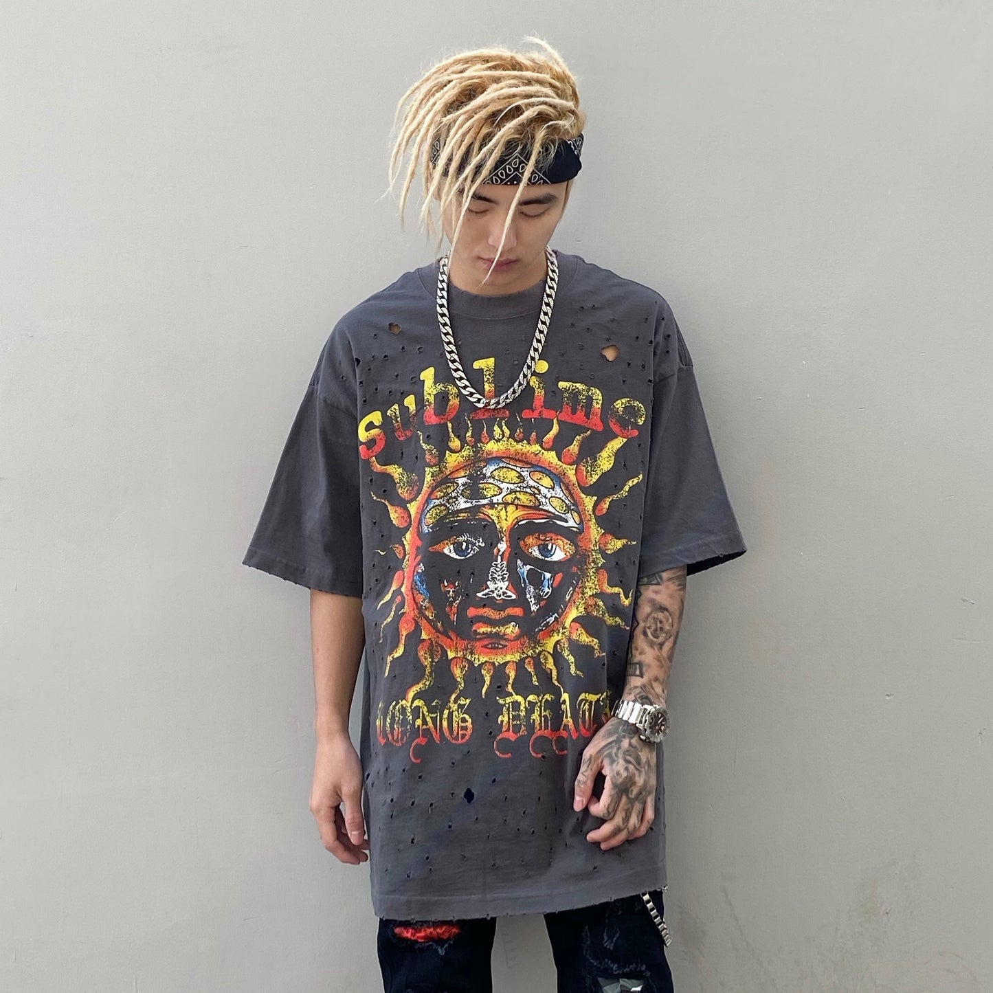Sublime Long Death Short Sleeve Tide Tee