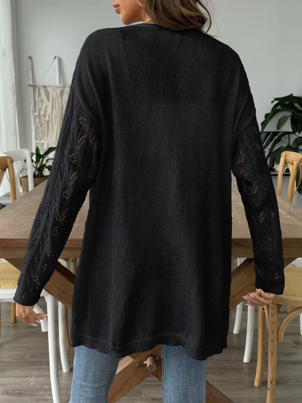 Hollow Woven Sweater without Buttons