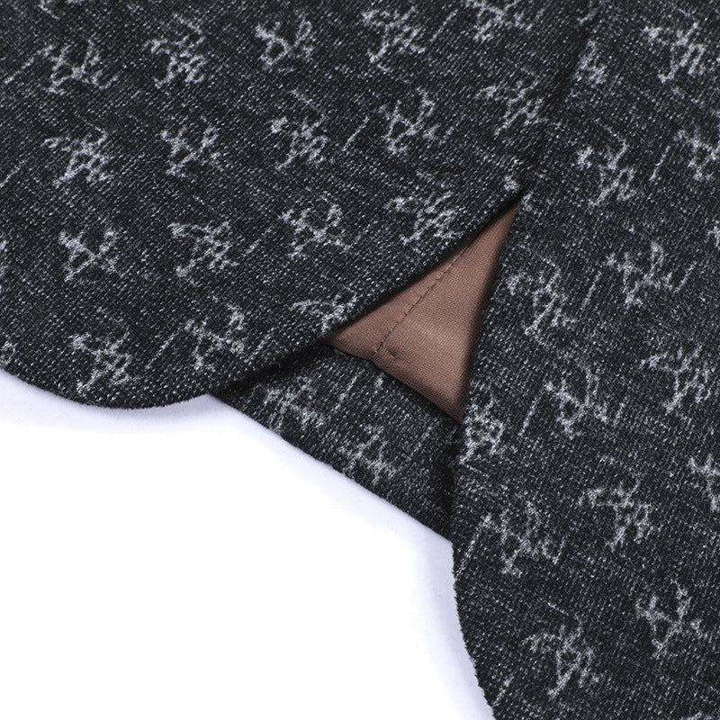 Two-Button Cross Stitch Slim Fit Blazer