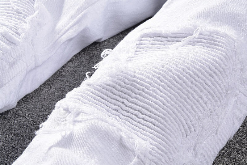 High Street Slim Tear Patch Jeans