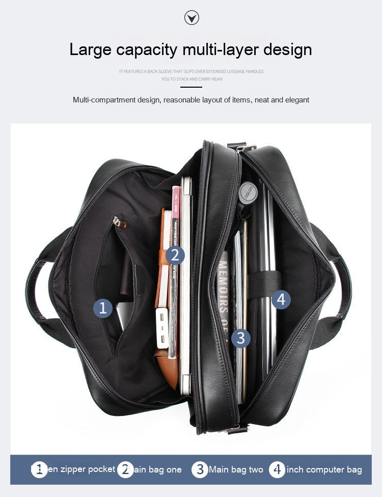 Leather Handbag Napa Leather Briefcase