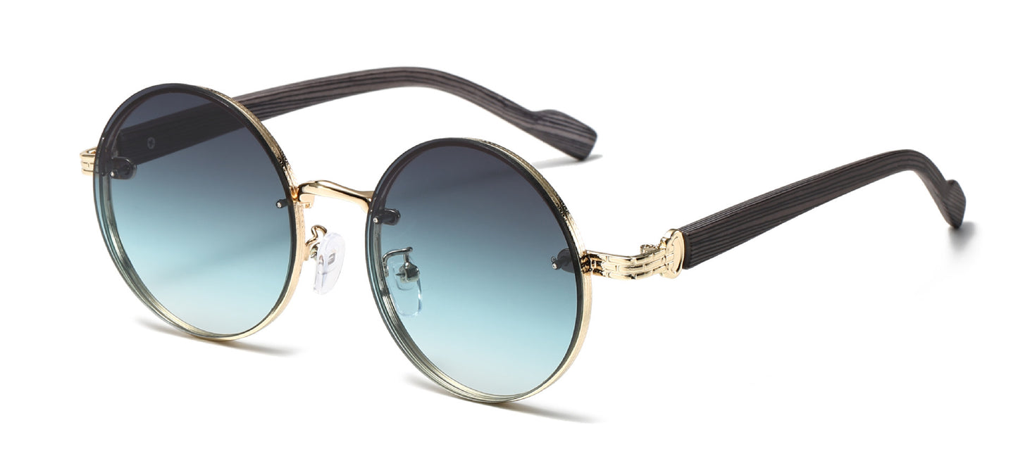 Metal Round Frame Sunglasses