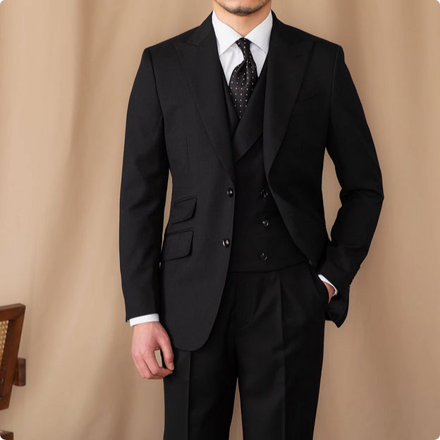 Wool Business Three-Piece Suit