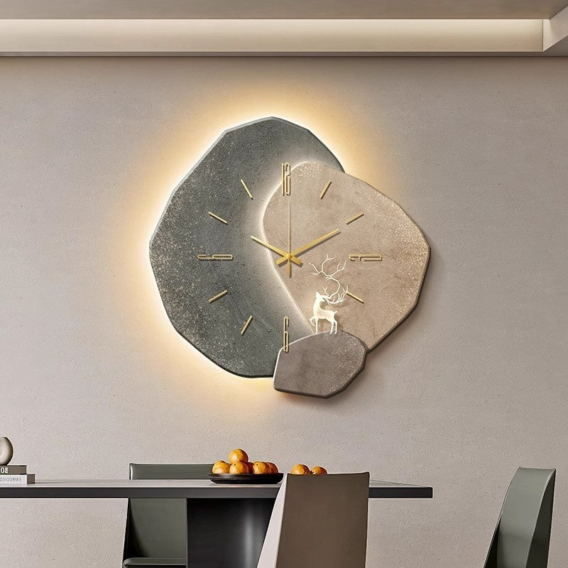 Lucky Stone Wall Clock