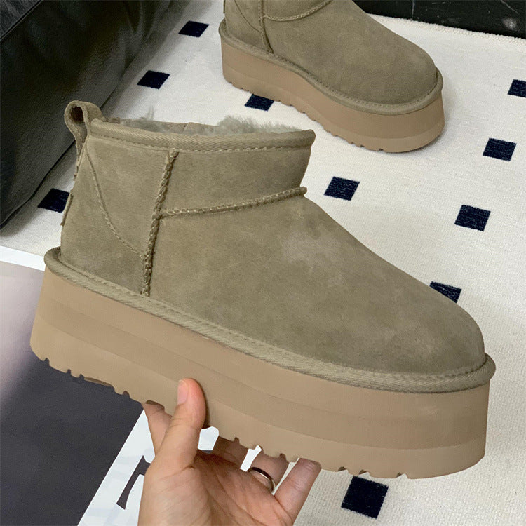 Thick Sole Short Thickened Snow Boots