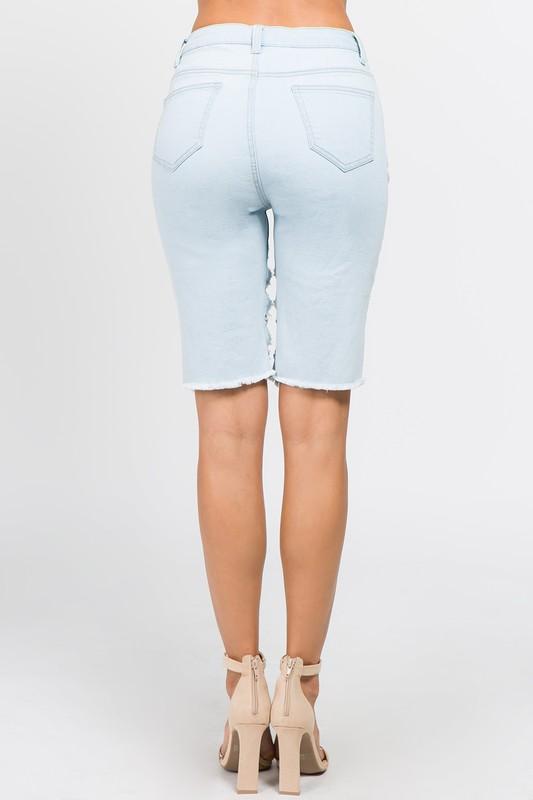 Cutoffs with Chain Bermuda Shorts