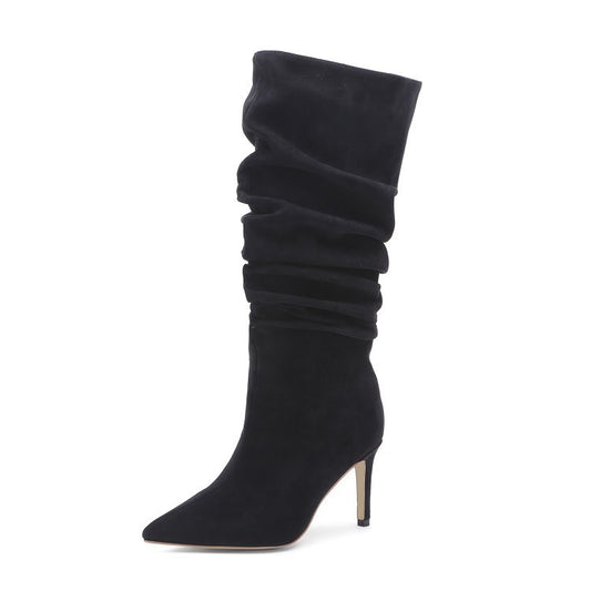Pleated Mid Boots