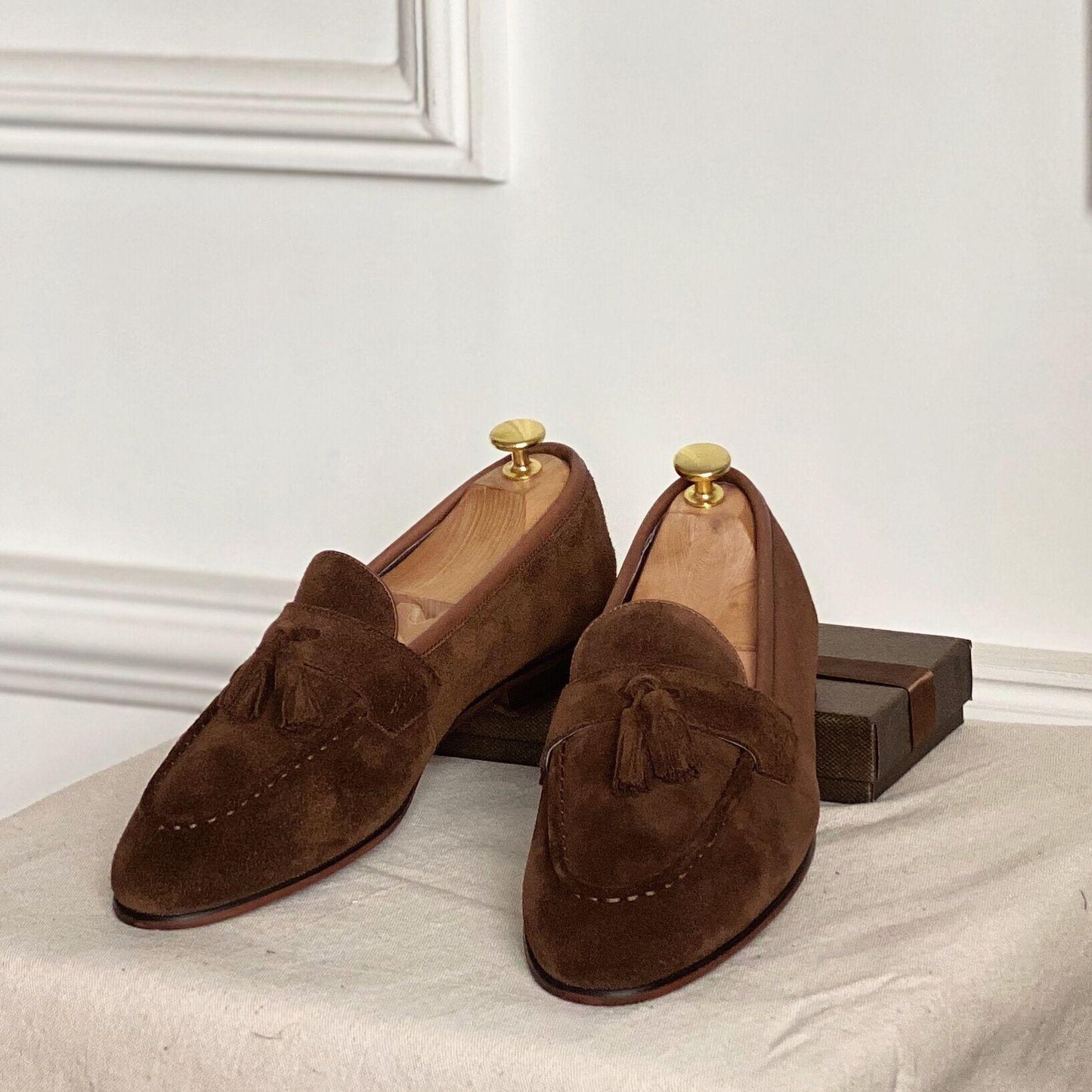 Suede Oxford Tassle Loafers