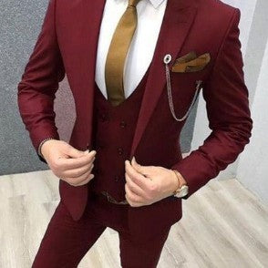 Best Man Slim Fit Three-Piece Suit