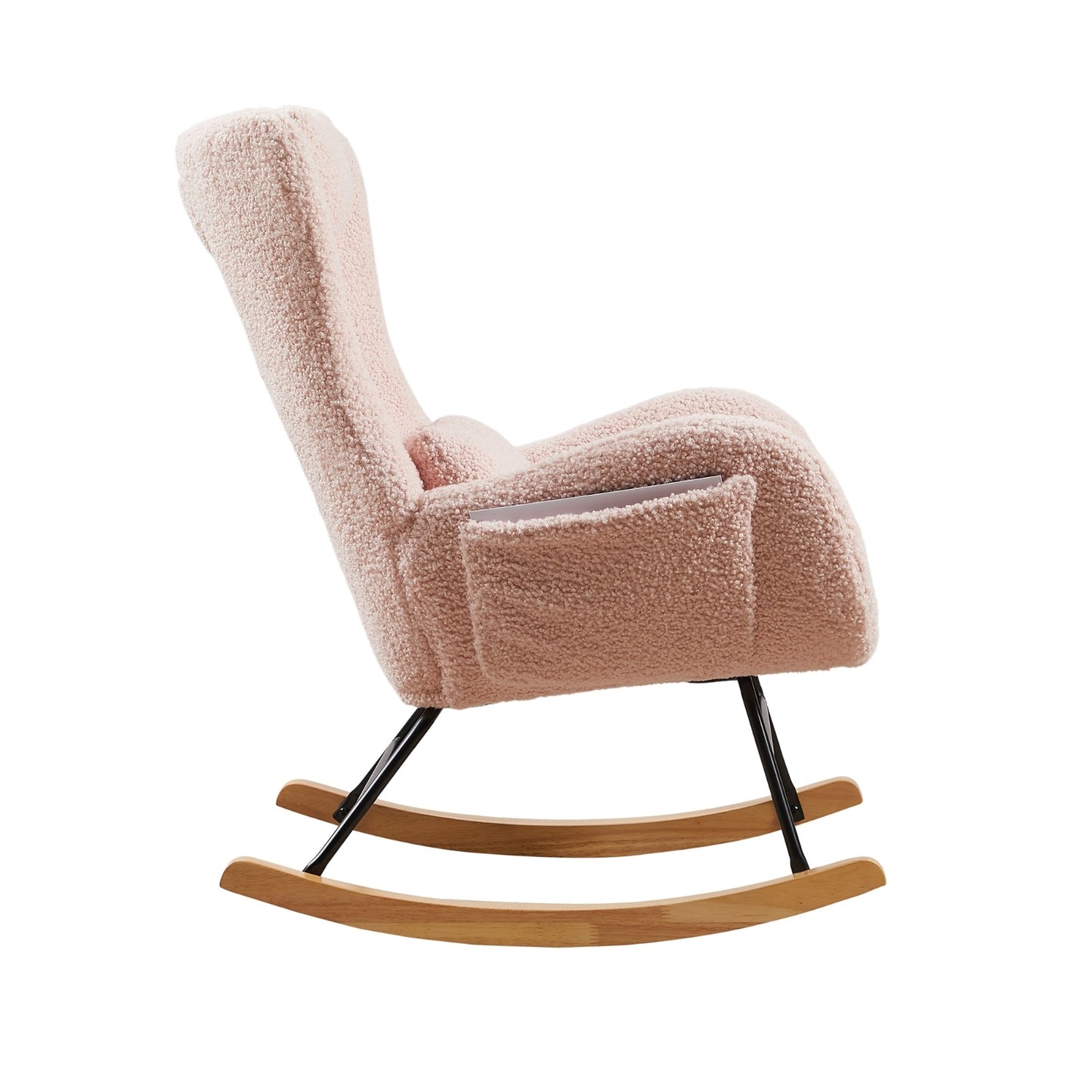 Nursery Rocking Chair with High Backrest