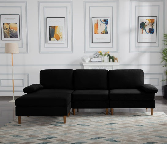 Modular Sectional Sofa - Black