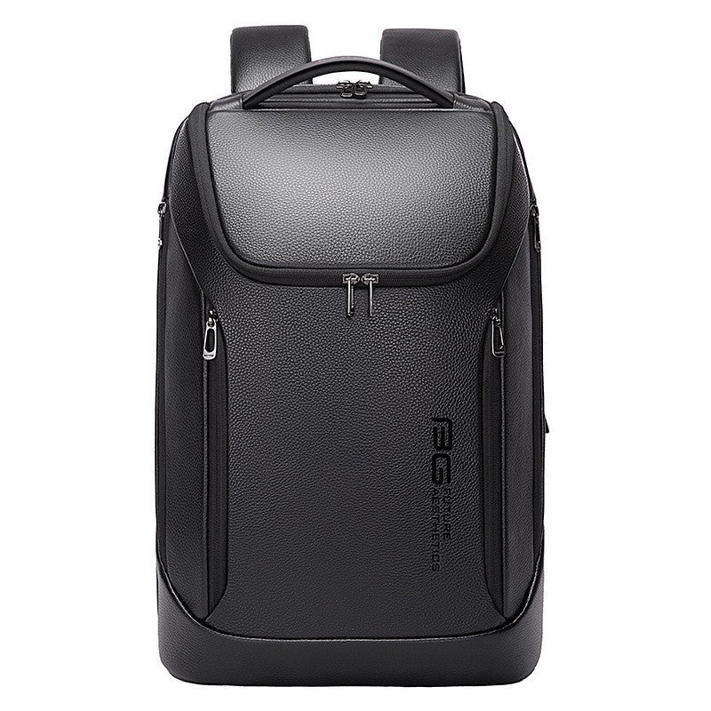BANGE Leather Waterproof Computer Backpack