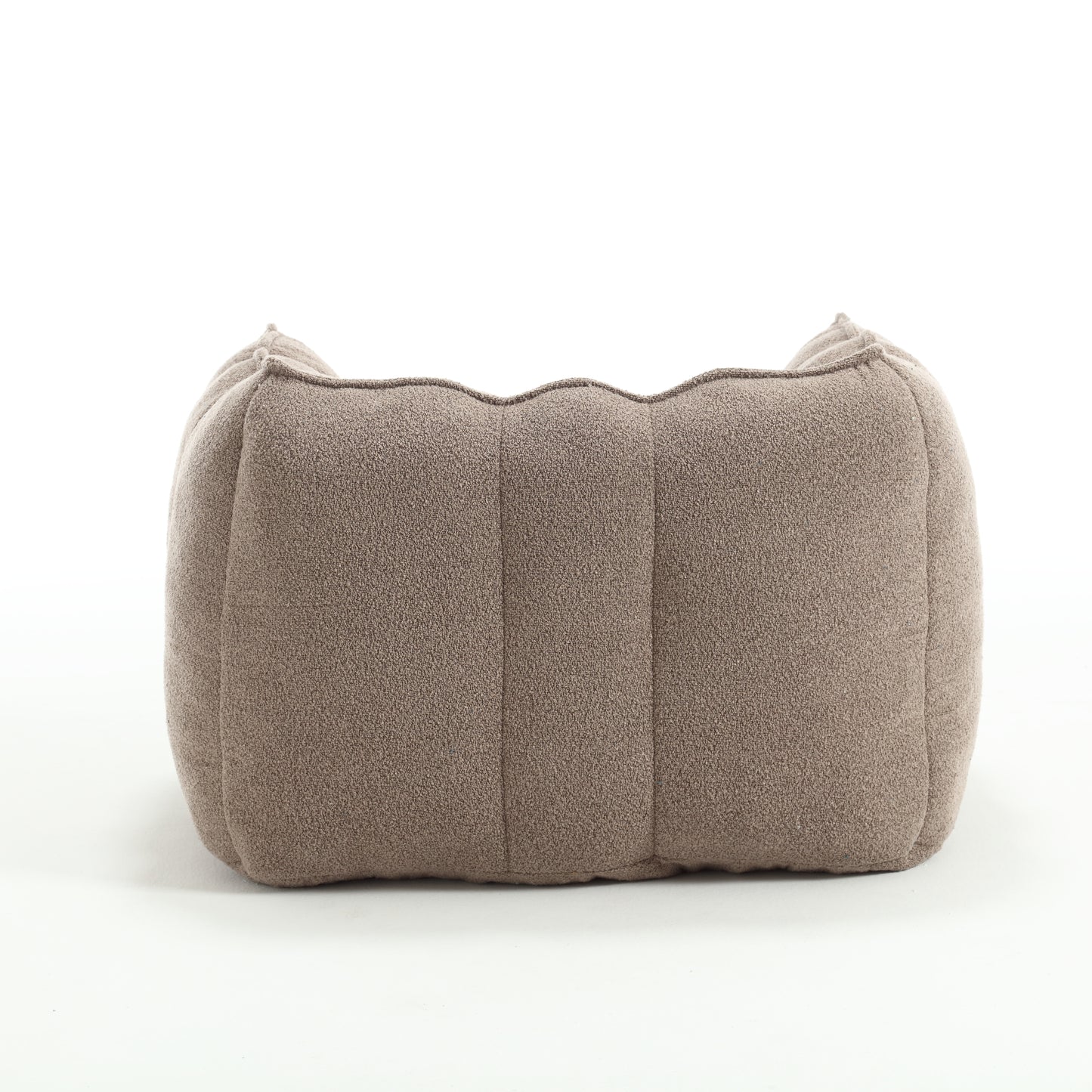 Soft Bean Bag Chair with Footstool - Coffee