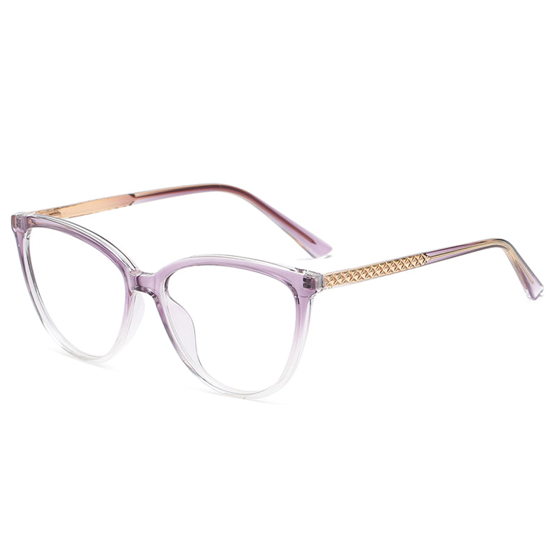 Avant-Garde Cat Eye TR90 Insert Blue-proof Frame Glasses