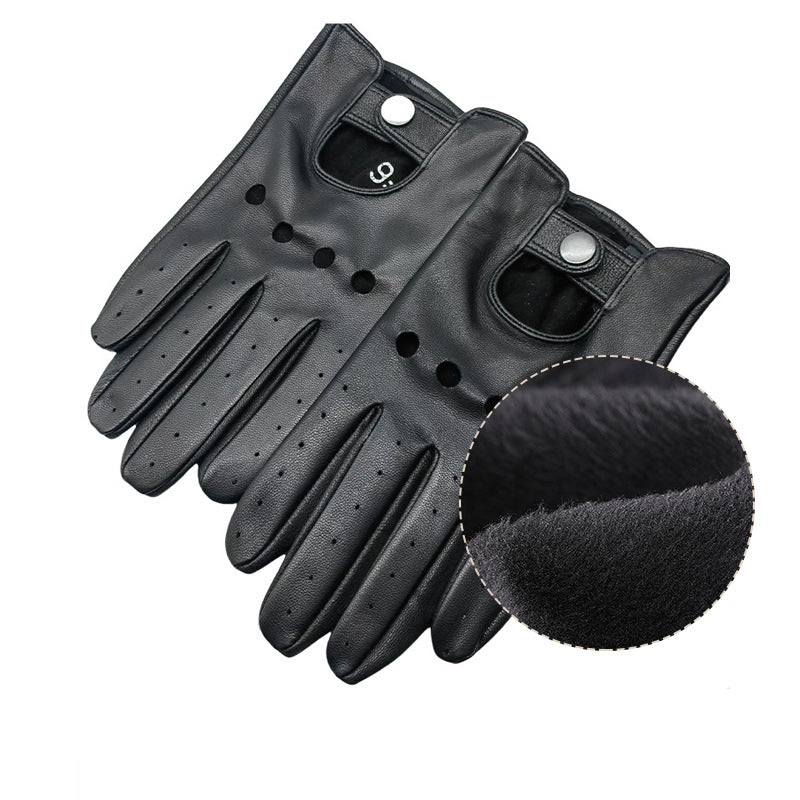 Genuine Leather Anti-Slip Driving Gloves