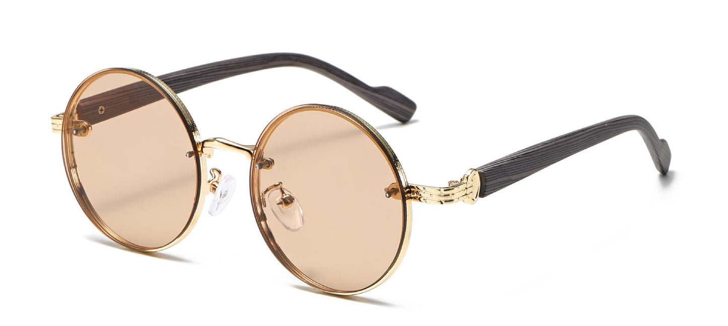 Metal Round Frame Sunglasses