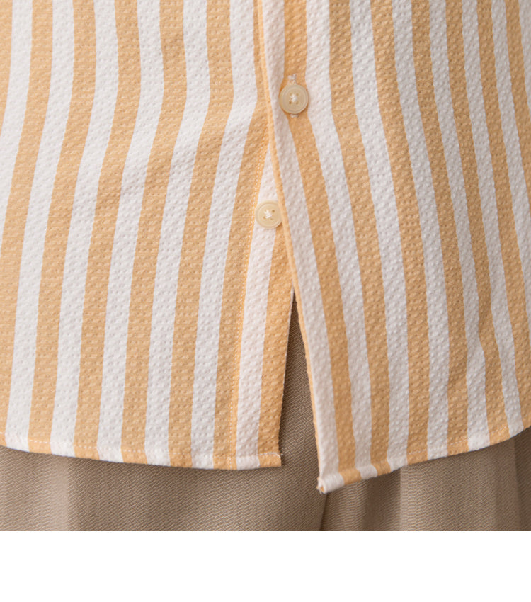 Striped Seersucker Button Down