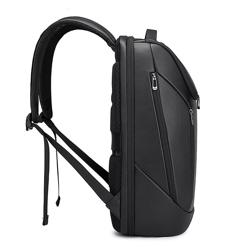 BANGE Leather Waterproof Computer Backpack