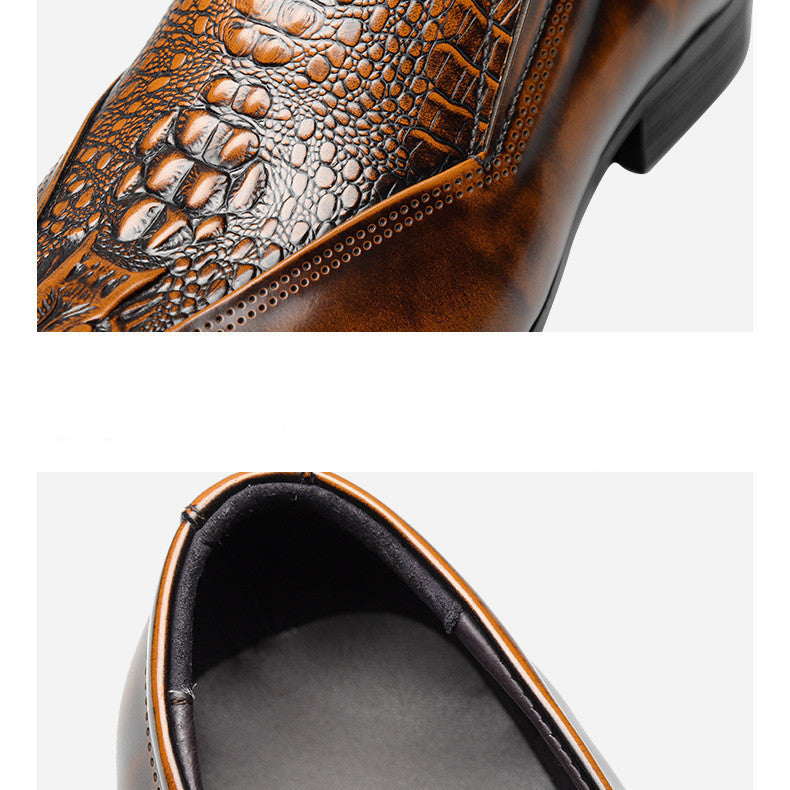 Leather Pointed Toe Dress Shoes