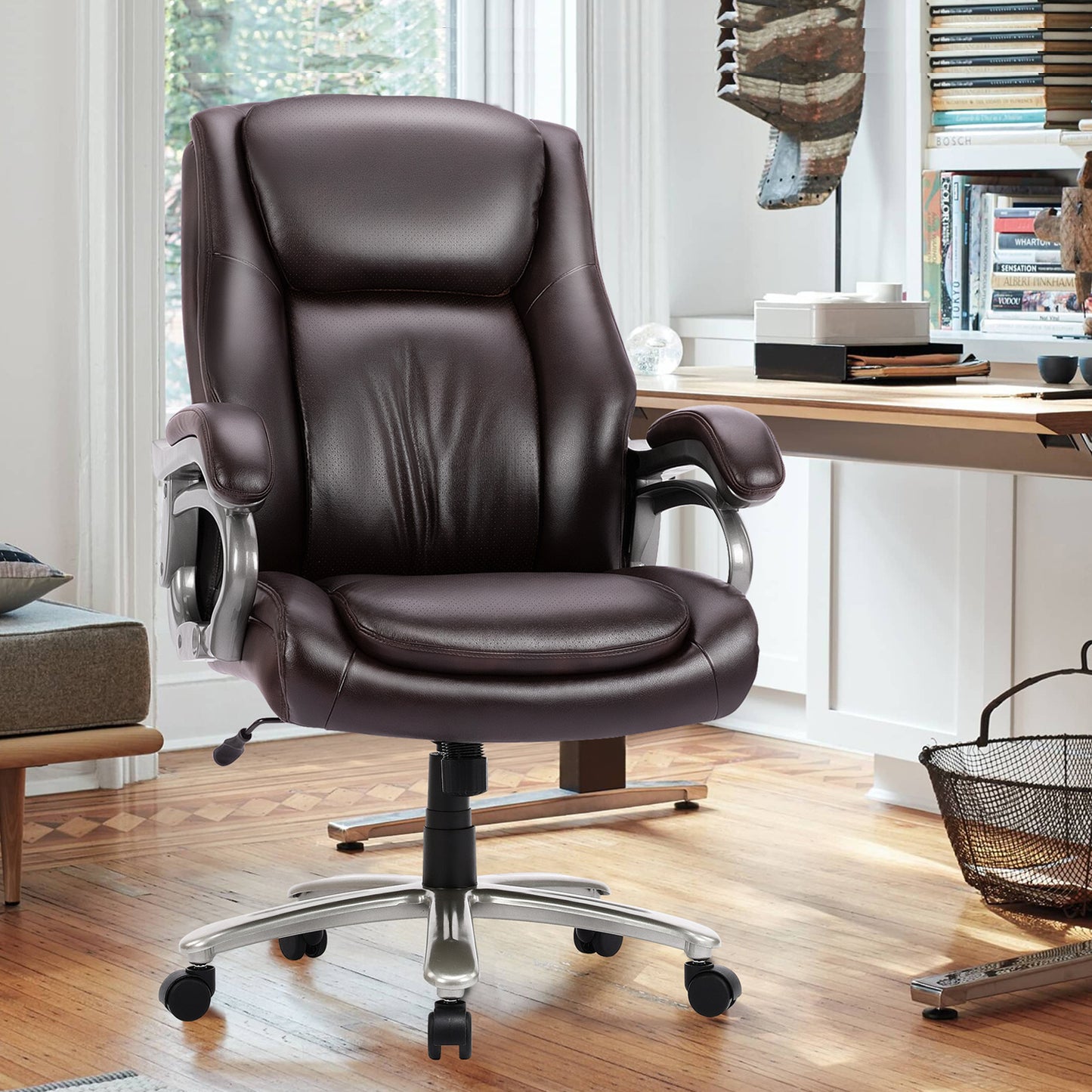 High Backrest Leather Computer Office Chair